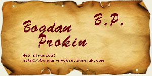 Bogdan Prokin vizit kartica